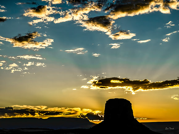 Sunset in Monument Valley