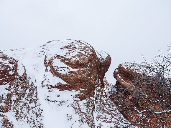 Red Rocks and Snowfall, Roxborough Park CO