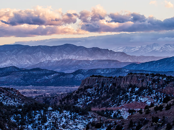 Sunset Glow, Colorado Peaks